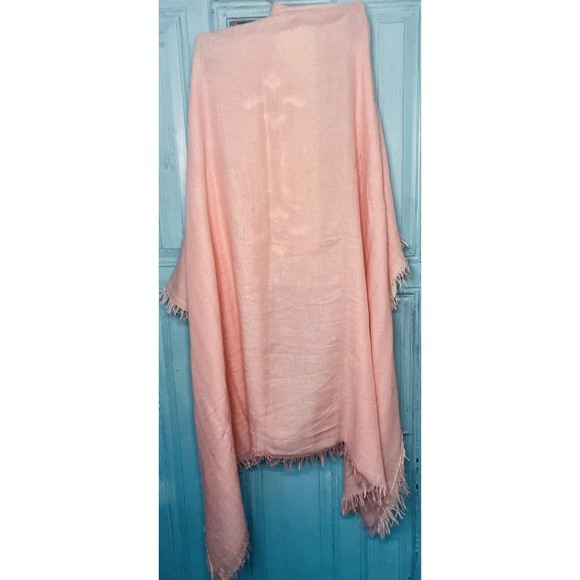 Peach Charming Charlie Luxurious Pashmina With Fringe 77 X 44 - Picture 3 of 6